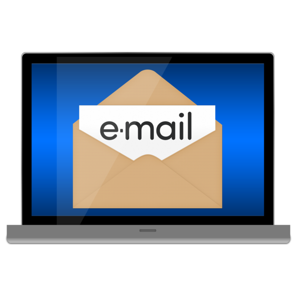 Open envelope with word email